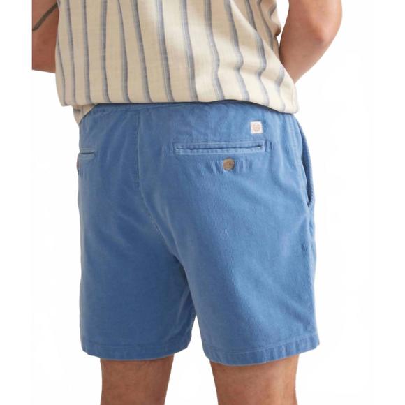 NEW MARINE LAYER saturday corduroy short in marina - Picture 2 of 4
